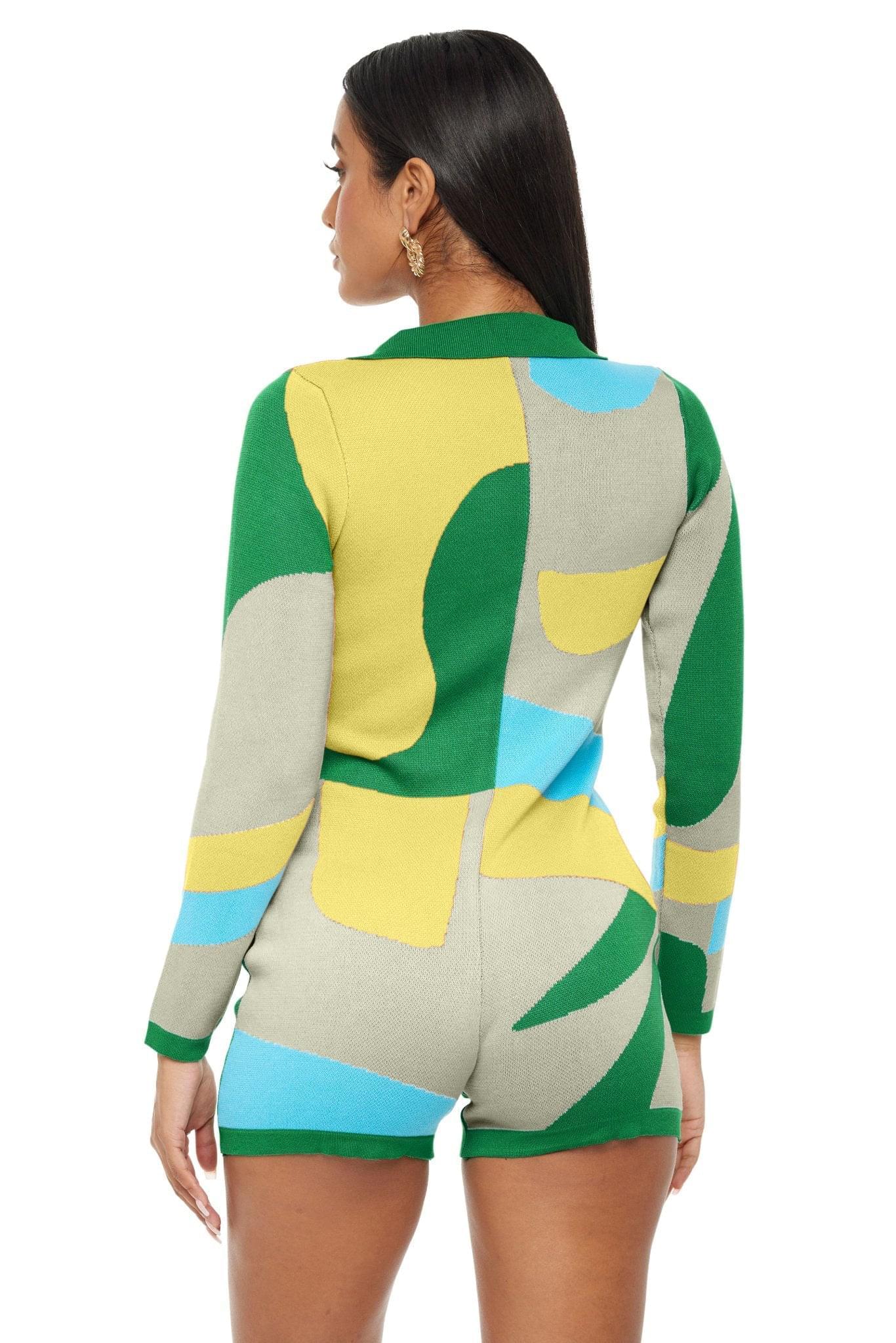 Ana Vintage Print Romper