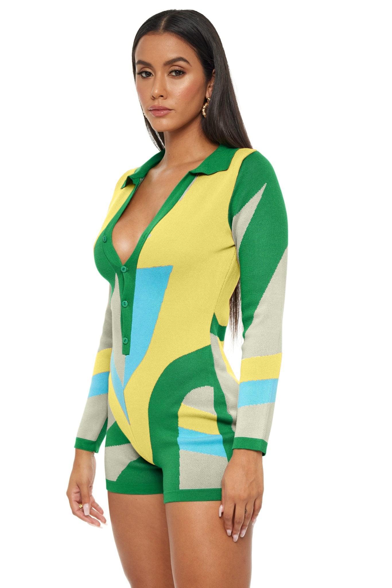 Ana Vintage Print Romper