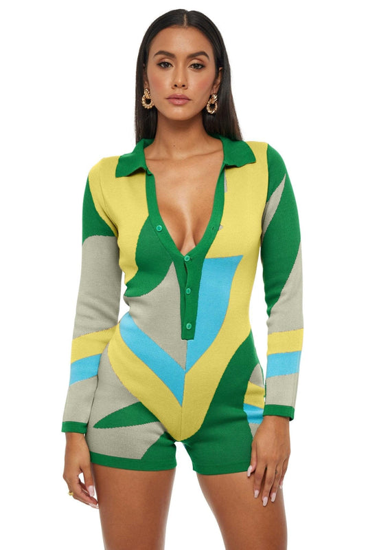 Ana Vintage Print Romper